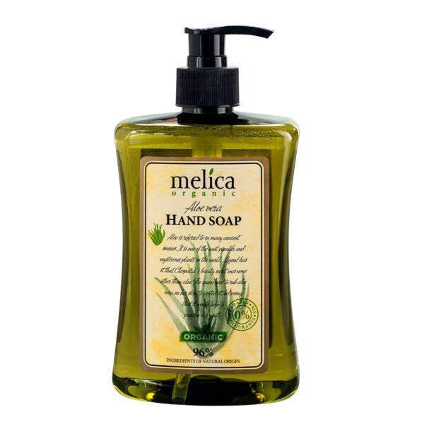 Melica-Handzeep-Alovera.jpg MELICA ORGANIC ALOE VERA CARE – Voedende & Hydraterende Milde Vloeibare Handzeep met 96% Natuurlijke ALOE VERA -Extract 500ml