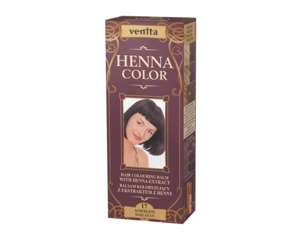 venita-henna-color-17-aubergine.jpg HENNA COLOR BALSEM Aubergine nr.17 Kant -en Klare Tube Natuurlijke Haarverf