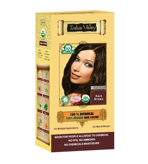 100131_0_100146 INDUS VALLEY 100% Botanical – Dark Brown - Unisex 100g