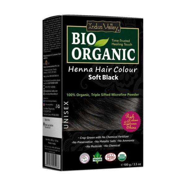 Indus Valley BIO Organic Henna Black / Zwart – Natuurlijke Henna Haarverf – Unisex – 100% Plantaardig 100g