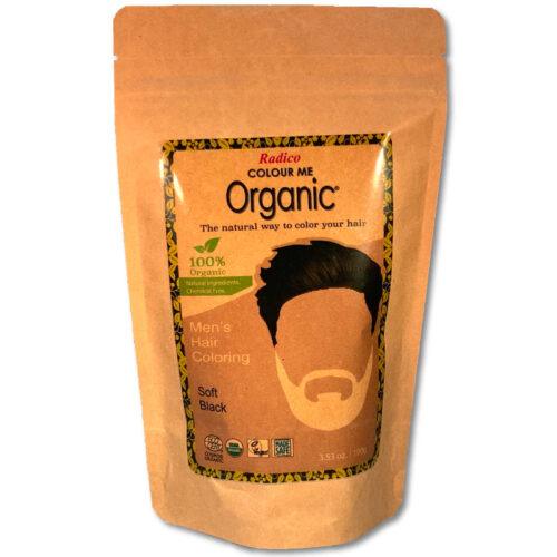 Radico USA Soft Black Men Radico COLOUR ME ORGANIC Soft Black / Zwart β 100% Natuurlijke Plantaardige Haarverf voor Mannen met ECOCERT, VEGAN, HALAL 100g
